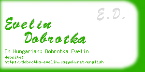 evelin dobrotka business card